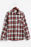 Red Plaid Long Sleeve Family Matching Christmas Shirts