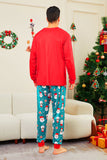 Red Merry Christmas Santa Print Family Matching Pajamas