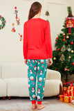 Red Merry Christmas Santa Print Family Matching Pajamas