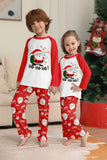 Red Santa Print Christmas Family Matching Pajamas