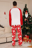Red Santa Print Christmas Family Matching Pajamas