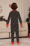 Christmas Cozy Red Print Family Matching Pajamas Set
