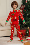 Christmas Cozy Red Print Family Matching Pajamas Set