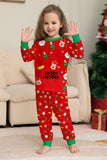 Christmas Cozy Red Print Family Matching Pajamas Set