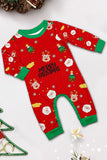 Christmas Cozy Red Print Family Matching Pajamas Set