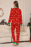 Christmas Cozy Red Print Family Matching Pajamas Set