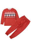 Red Polka Dots Christmas Family Matching Pajamas Set