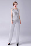 Navy 3 Piece Embroidered Choir Pant Suits