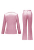 Load image into Gallery viewer, Grey Pink Peak Lapel Satin Slim Fit Women Suits