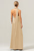 Load image into Gallery viewer, Peacock Sheath V-Neck Backless Long Bridesmaid Dress with Slit