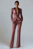 Dark Green Slim Fit 2 Piece Peak Lapel Single Breasted Prom Suits