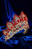 Luxury Crystal Prom Queen Pageant Golden Crown Tiara