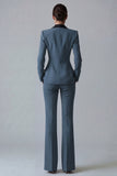 Dark Green Slim Fit 2 Piece Peak Lapel Single Breasted Prom Suits