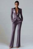 Dark Green Slim Fit 2 Piece Peak Lapel Single Breasted Prom Suits