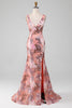 Load image into Gallery viewer, Blush Sparkly Sequin Mermaid Long Prom Dress With Slit