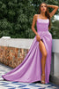 Load image into Gallery viewer, Royal Blue Backless Satin Dress