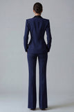 Dark Green Slim Fit 2 Piece Peak Lapel Single Breasted Prom Suits