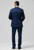 Load image into Gallery viewer, Black Peak Lapel Jacquard 3 Pieces Men&#39;s Suits