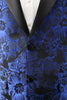 Load image into Gallery viewer, Royal Blue Jacquard Peak Lapel 2 Piece Men&#39;s Prom Suits