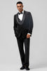 Load image into Gallery viewer, Shawl Lapel One Button 3 Pieces Black Men&#39;s Suits