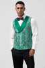 Load image into Gallery viewer, Green Peak Lapel Jacquard One Button 3 Pieces Men&#39;s Prom Suits