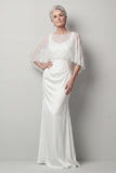 Sparkly Champagne Sequin Long Mermaid Mother of the Bride Dress with Pockets