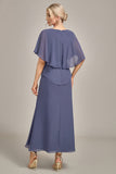 Sheath Stormy Chiffon Boat Neck Long Choir Dress