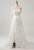 Load image into Gallery viewer, Ivory A-Line Spaghetti Straps Wedding Dress with Appliques