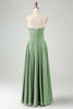 Load image into Gallery viewer, Dark Green A Line Sweetheart Keyhole Long Bridesmaid Dress