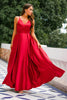 Load image into Gallery viewer, Burgundy Satin Dress
