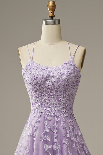 Zapaka Women's Prom Dress Appliques Sky Blue Tulle Spaghetti Straps ...