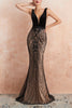 Load image into Gallery viewer, Mermaid Sequins Black Dress