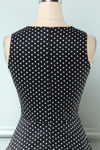 Polka Dots 1950s Swing Dress