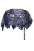 Load image into Gallery viewer, 1920s Blue Flower Sequin Women Cape