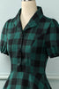 Load image into Gallery viewer, Green Plaid Vintage Tartan Dress