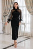 Load image into Gallery viewer, Black Sheath Long Sleeves Mother Dress