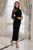 Load image into Gallery viewer, Black Sheath Long Sleeves Mother Dress