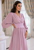 Load image into Gallery viewer, Blush Long Sleeves V Neck Mother Dress