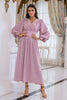 Load image into Gallery viewer, Blush Long Sleeves V Neck Mother Dress