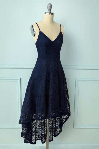 Straps Navy Lace