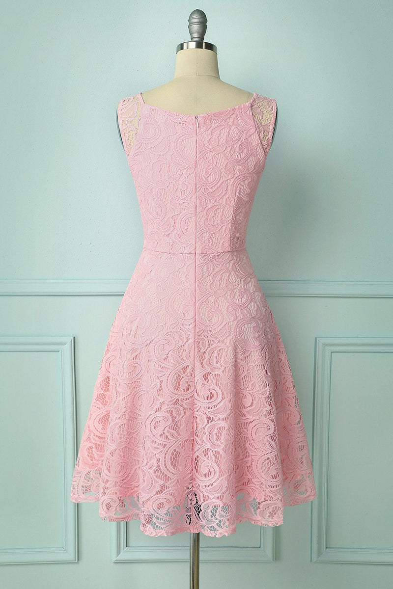 Load image into Gallery viewer, Pink Lace Bridesmaid