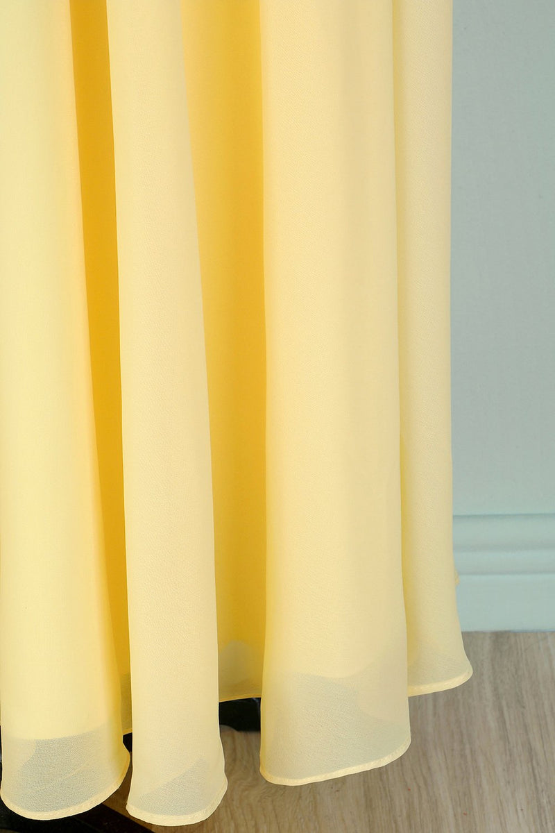 Load image into Gallery viewer, Yellow V-neck Long Dress