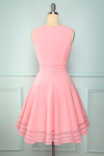 Solid Peach Dress