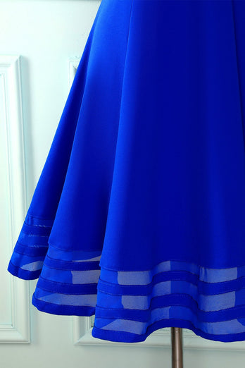 Solid Royal Blue Dress