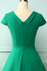 Load image into Gallery viewer, Green Boat Neck 50s Dress