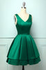 Load image into Gallery viewer, Satin Green Ball Dress