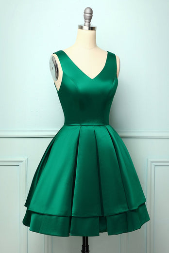 Satin Green Ball Dress