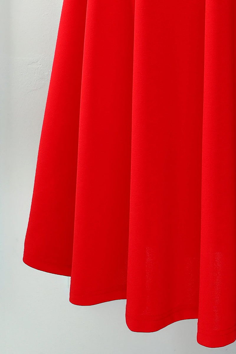 Load image into Gallery viewer, Red Square Neck Dress