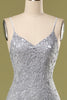 Load image into Gallery viewer, Grey Lace Bodycon Cocktail Dress