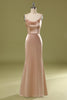 Load image into Gallery viewer, Champagne Satin Dress